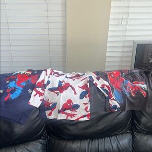 Marvel Spider-Man Kids' Sweater & Shirts with Red and Blue Accents
